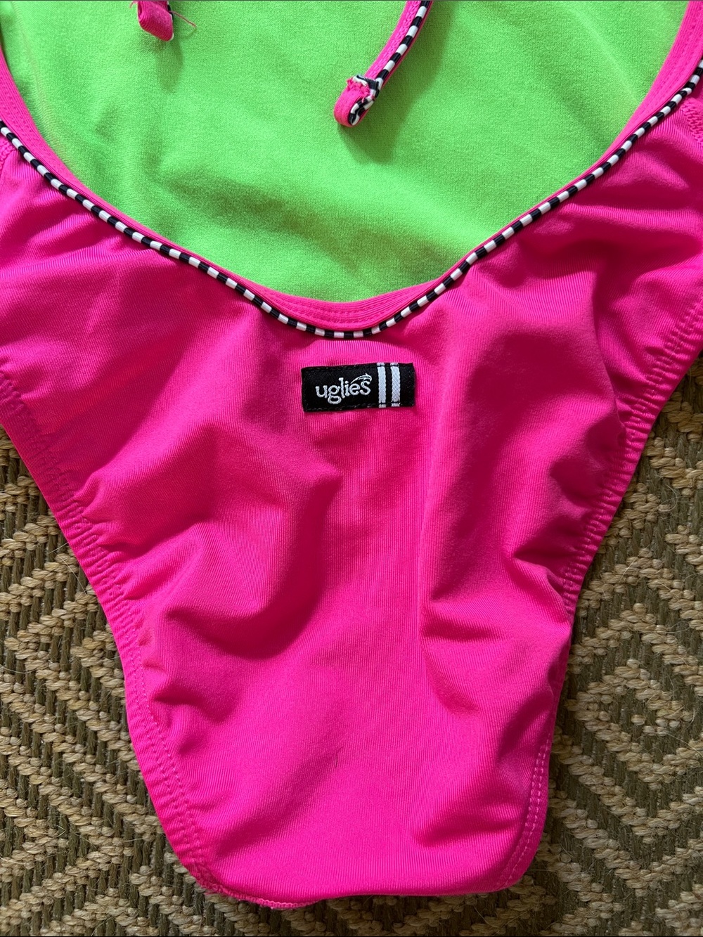 Dolfin Uglies Diver Back Tie Back One-Piece Swimsuit - Picture 3 of 5